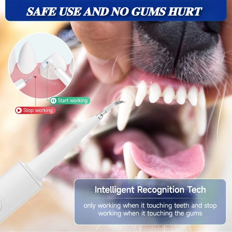 Limpiador dental ultrasónico eléctrico para perros – Elimina sarro - imagen 2
