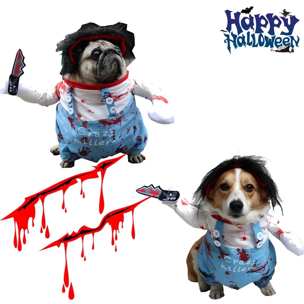 Ropa de Halloween para perros y gatos, disfraz divertido para fiesta de navidad - imagen 2