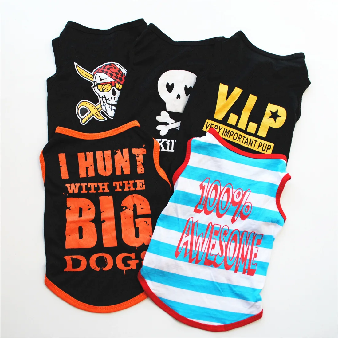 Camisas perros pequeños ropa estampada letras divertidas mascotas - vista principal