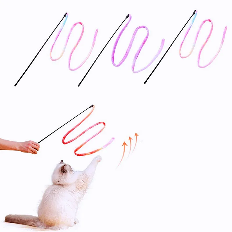 Juguete para gatos con borlas de peluche, palo de rompecabezas para gatos, juguetes interactivos para gatos con mango largo, juguetes para gatos con campana, suministros para mascotas - imagen 4