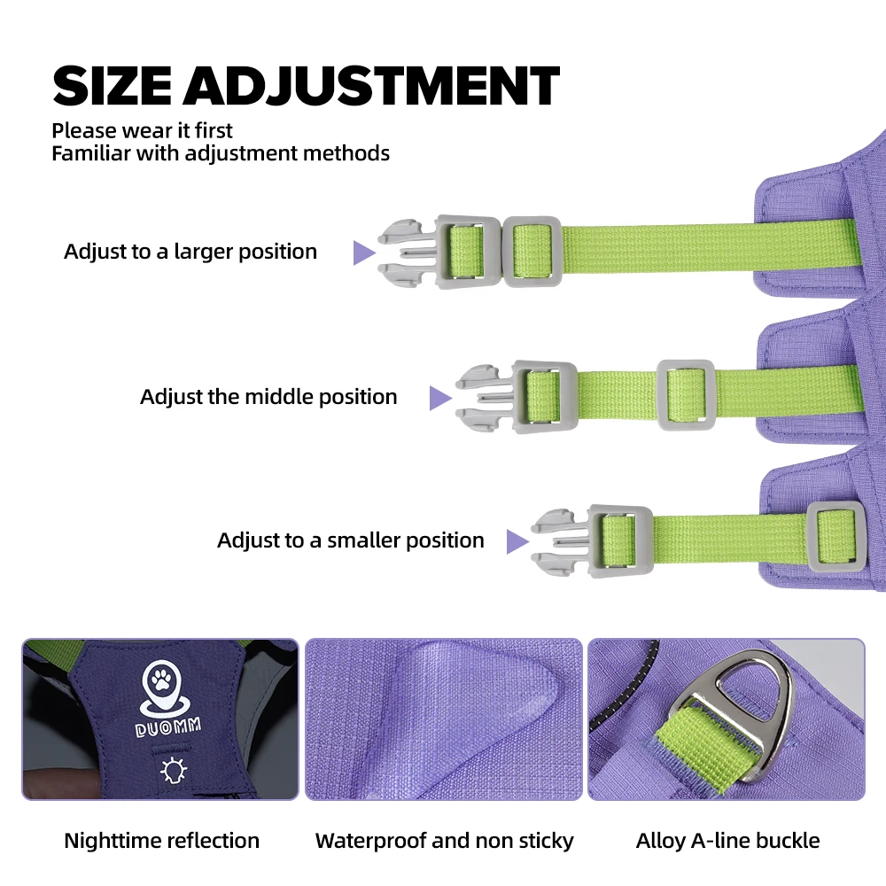 Arnés ligero para perros estilo diseñador: rayas reflectantes, malla transpirable a prueba de escape para perros pequeños, caminar al aire libre - imagen 3