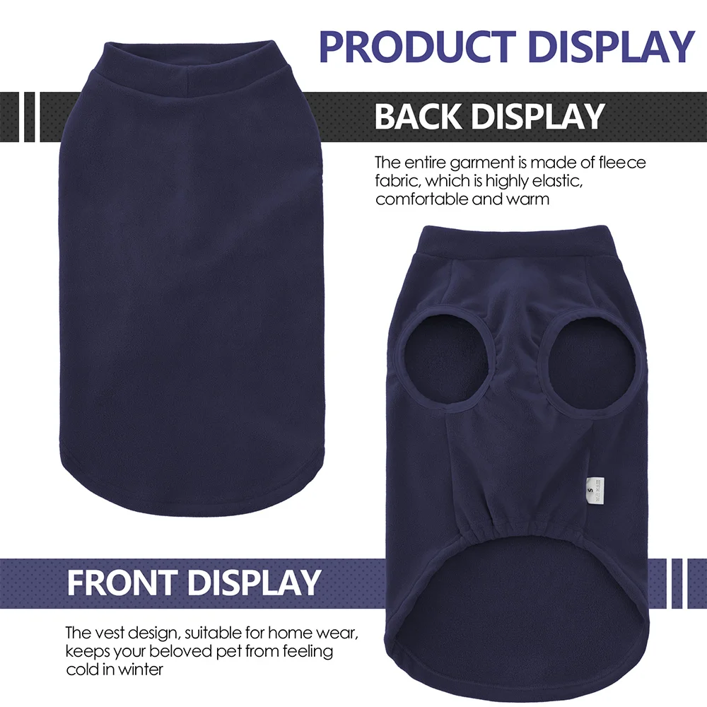 Ropa suave de lana para perros, suéter cálido para perros, pijamas, ropa interior para el hogar para perros medianos y grandes, ropa para mascotas, Chihuahua - imagen 4