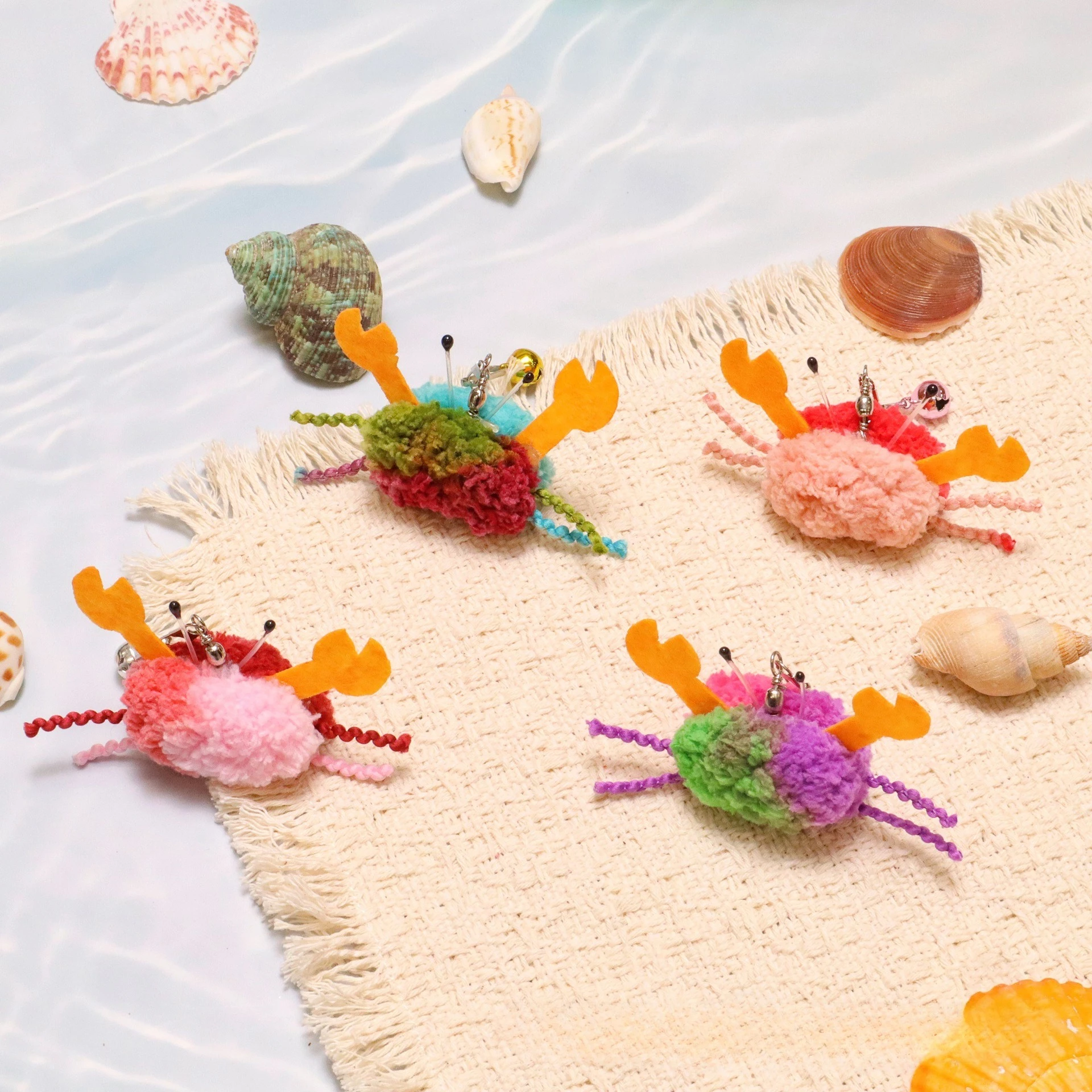 Juguete de cangrejo para gatos con cabezas intercambiables - peluche - imagen 2