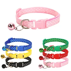 Collar ajustable de nailon con campana para gatos y perros pequeños