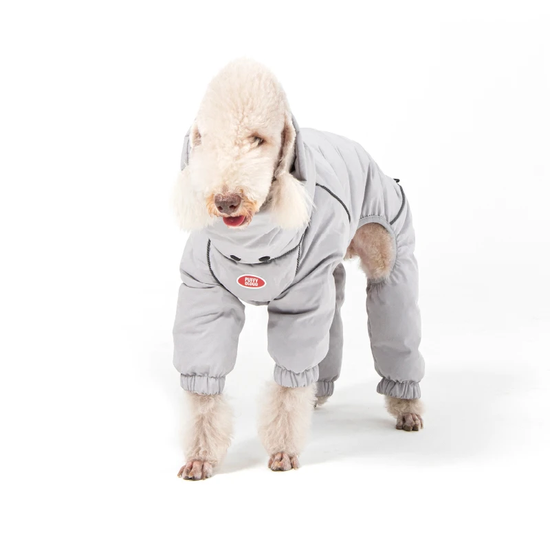 Ropa de lujo para perros galgo italiano, ropa de invierno para cachorros, abrigo cálido de cuello alto de 4 patas para sudadera para perros Whippet - imagen 4