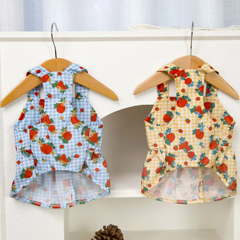Vestido veraniego a cuadros para perros mini – Chihuahua y Dachshund - imagen 2