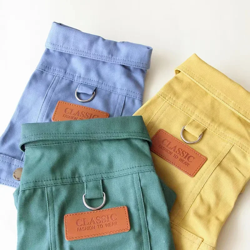 Abrigo para perros con anillo en D, ropa para perros pequeños y medianos en primavera y verano, trajes para cachorros, chaqueta, ropa para Chihuahua y Yorks - imagen 5