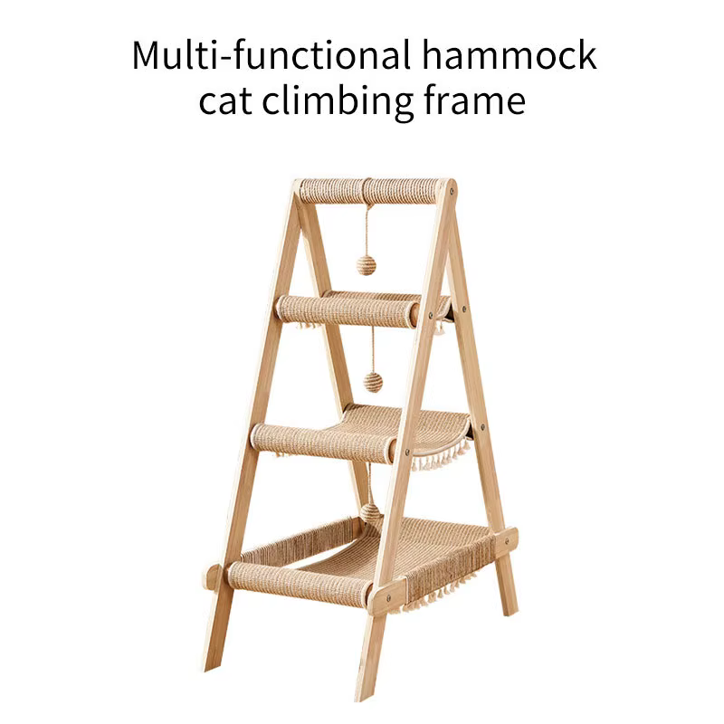 Torre para gatos multi-nivel con cueva, postes de sisal y rascadores - imagen 2