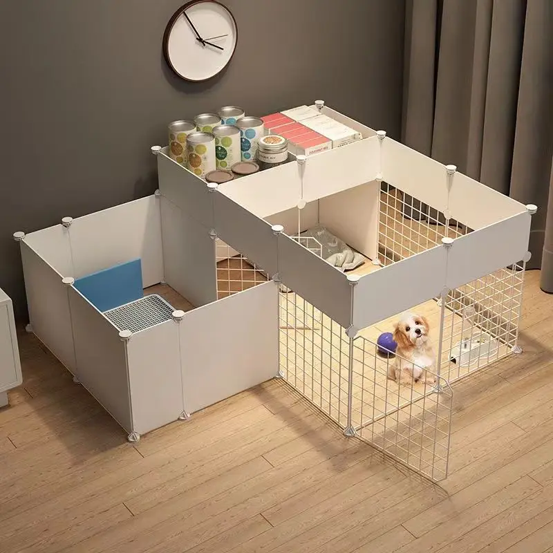 Valla de seguridad para perros, jaula grande para perros, cachorros, gatos, barras extraíbles para interiores, vallas para mascotas, gatos, perros, puertas, camas, accesorios, barrera - imagen 3