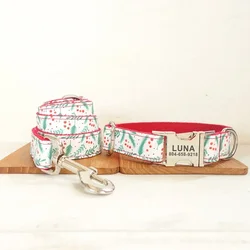 Collar personalizado con correa a juego para perro – Grabado gratuitovaddr>