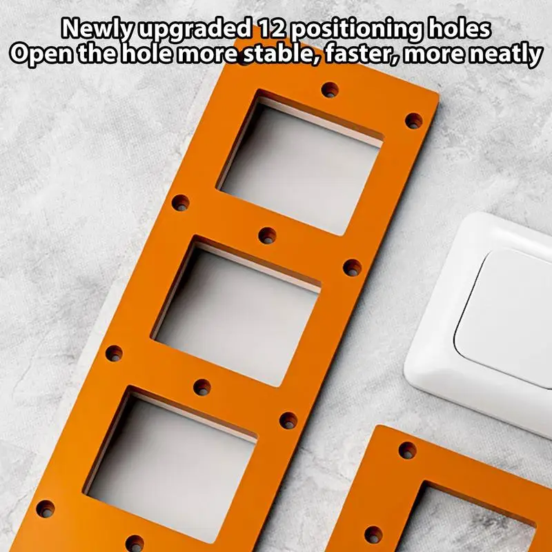 Plantilla de ranurado de enchufes, soporte de montaje de paneles de yeso, soporte de carcasa de Cable de red, plantilla de ranurado de enchufes para armario - imagen 4