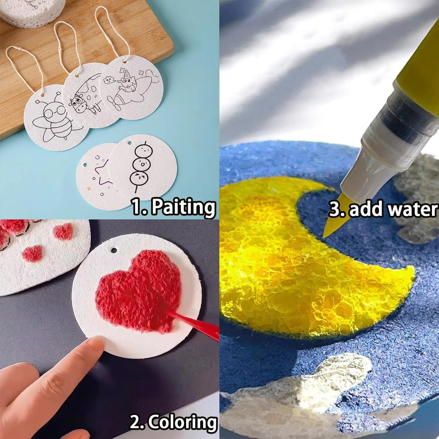 Papel espuma 3D mágico para pintar – Manualidades gatos y perros - imagen 5