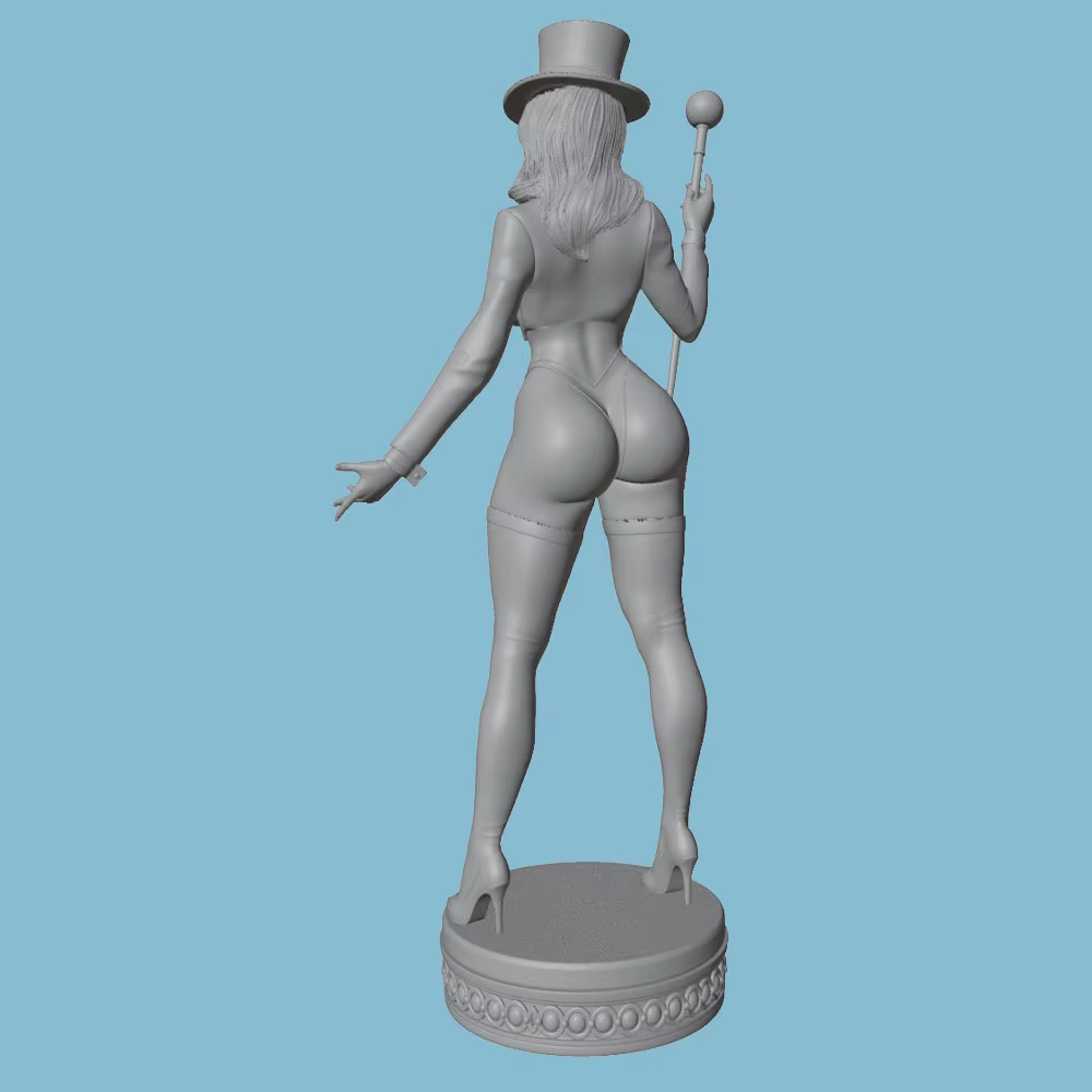 Figura pintable Sexy Magician para gato – Resina decorativa 1:24 - imagen 4