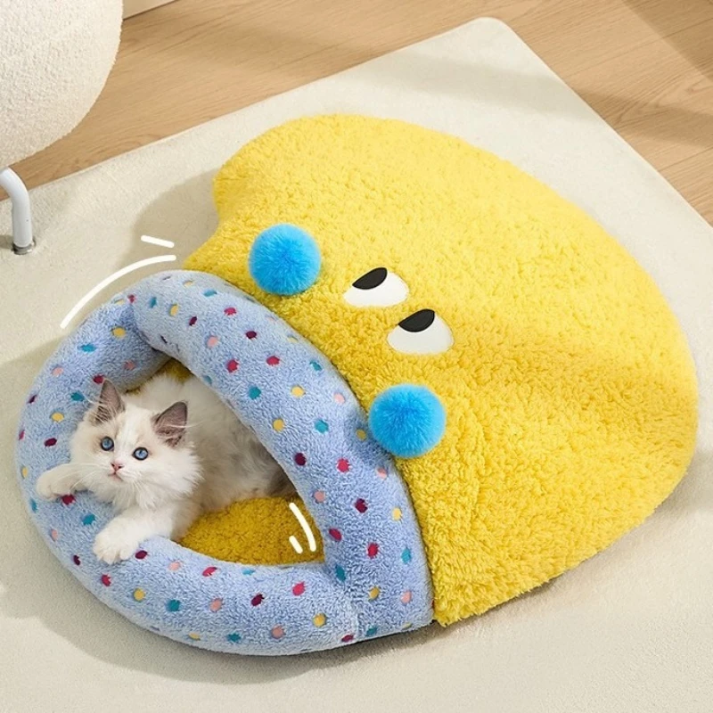 Winter Cat Bed Pet Cats Dog Sleeping Bag Sofa Puppy Kitten Dogs Cat Accessories Sleeping Beds Catnap Mat Pets Cats Supplies - imagen 2