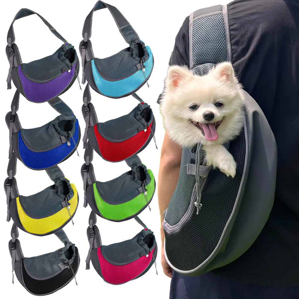 Transportín portátil para mascotas, portabebés para cachorros y perros, malla transpirable, bolsa de viaje segura, portabebés para perros pequeños, gatos, Chihuahua Yorkie