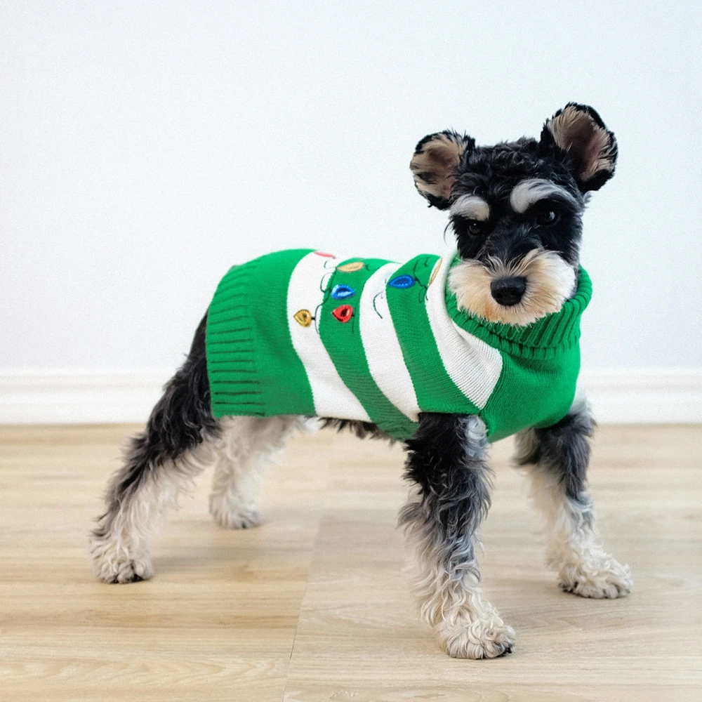 Suéteres navideños para perros pequeños, ropa cálida de invierno para mascotas, suéter suave para gatos, abrigo para Chihuahua, chaqueta para cachorros - imagen 4