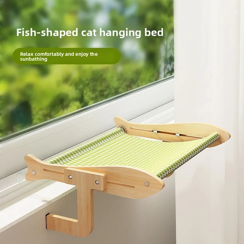 Hamaca colgante para gatos de ventana – Asiento suave acolchado - imagen 4