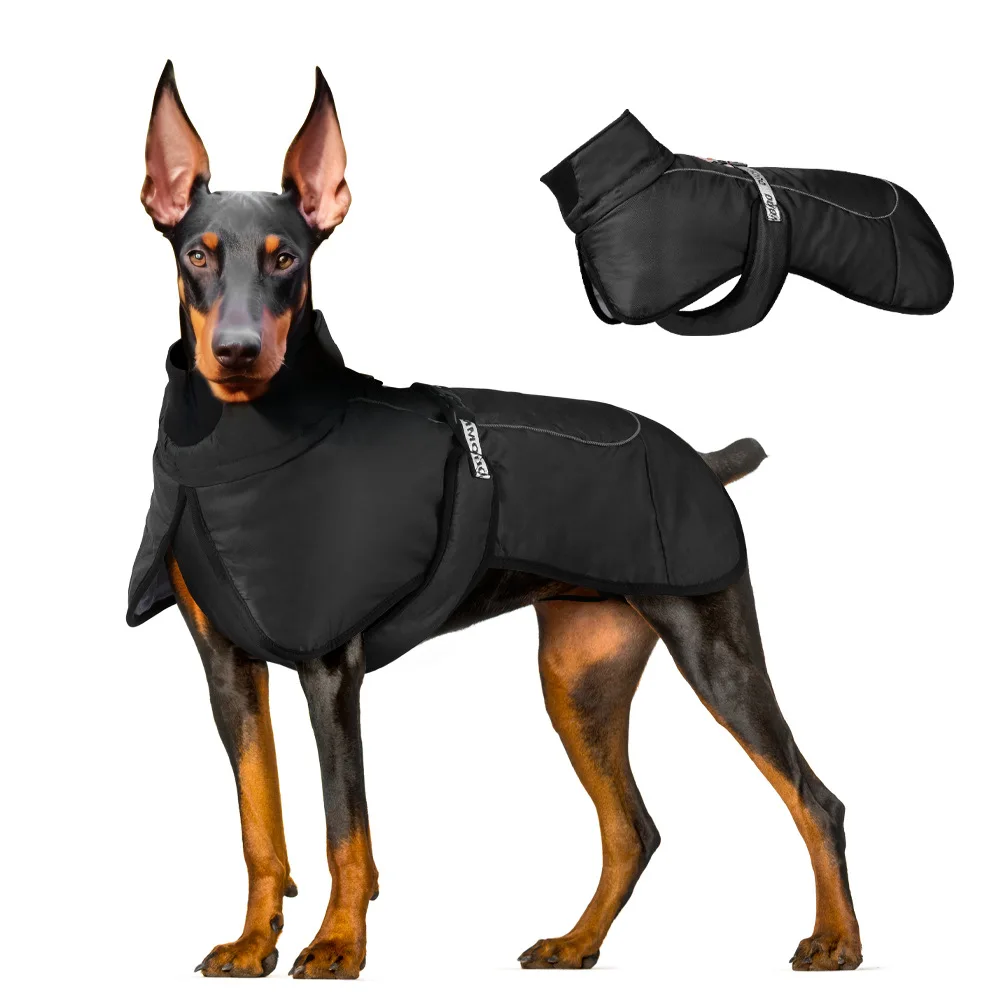 Chaqueta cálida de invierno para perros, ropa para mascotas para perros medianos y grandes, impermeable, reflectante a prueba de viento, trajes de invierno para perros, novedad de 2024