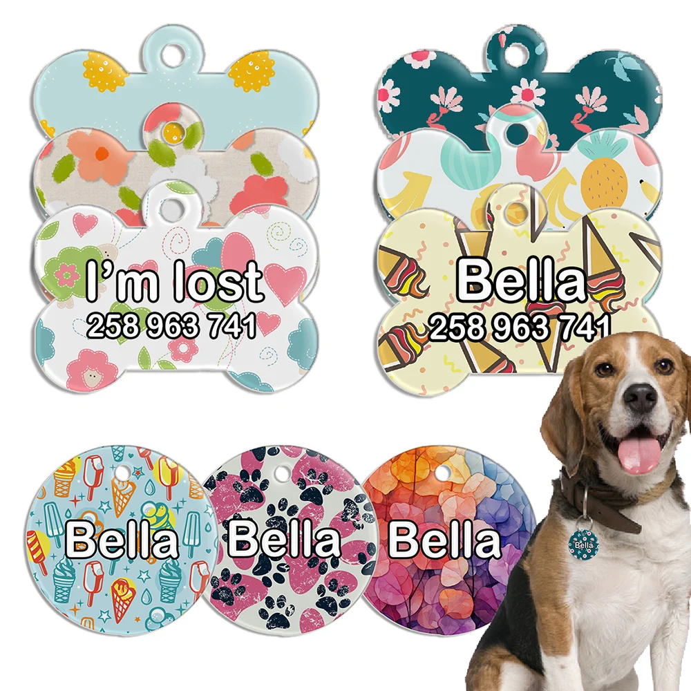 Placa identificación perro – Acrílico personalizado con nombre
