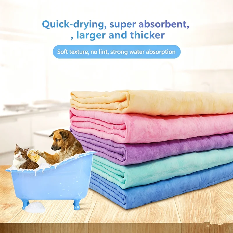 Toalla microfibra para perros de secado rápido y absorbente - imagen 5