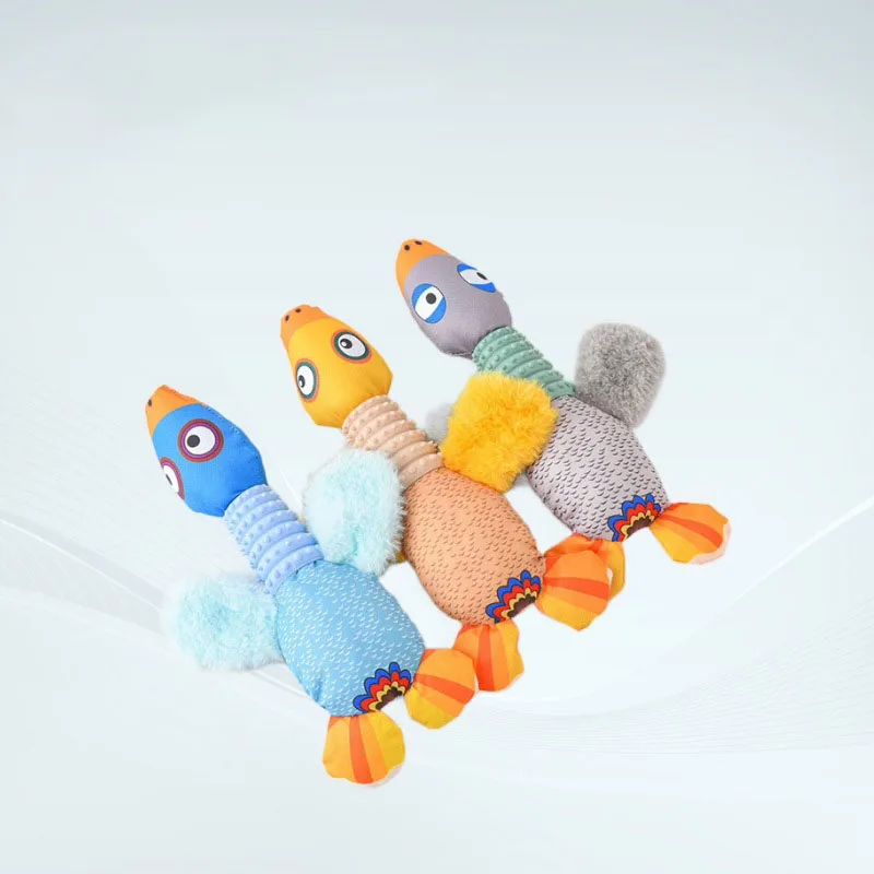 Lindo juguete para perros de ganso salvaje chirriante, juguete molar duradero para masticar para entrenar, accesorio de entrenamiento para mascotas no tóxico para aliviar el aburrimiento