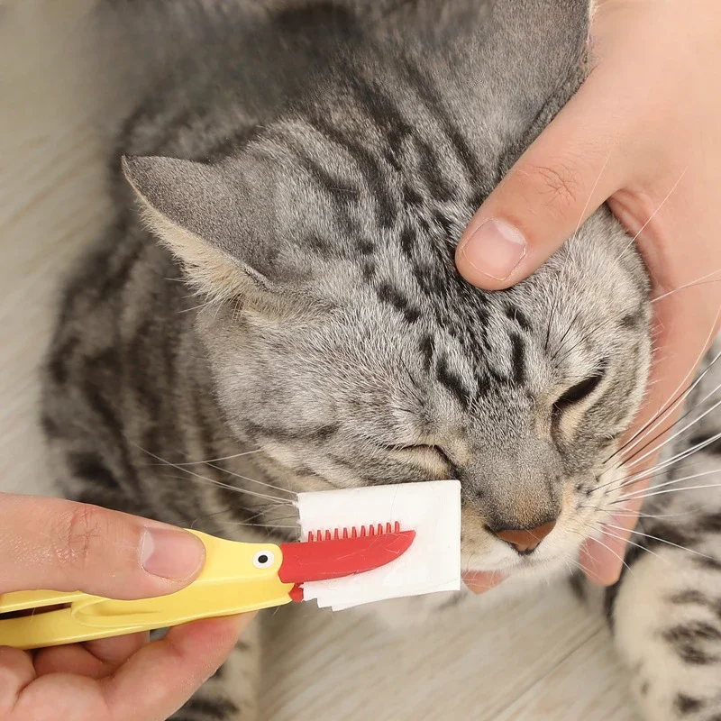 1 Uds. Cepillo de lágrima para mascotas, cepillo para merda de ojos de perro y gato, limpiador de ojos - imagen 3