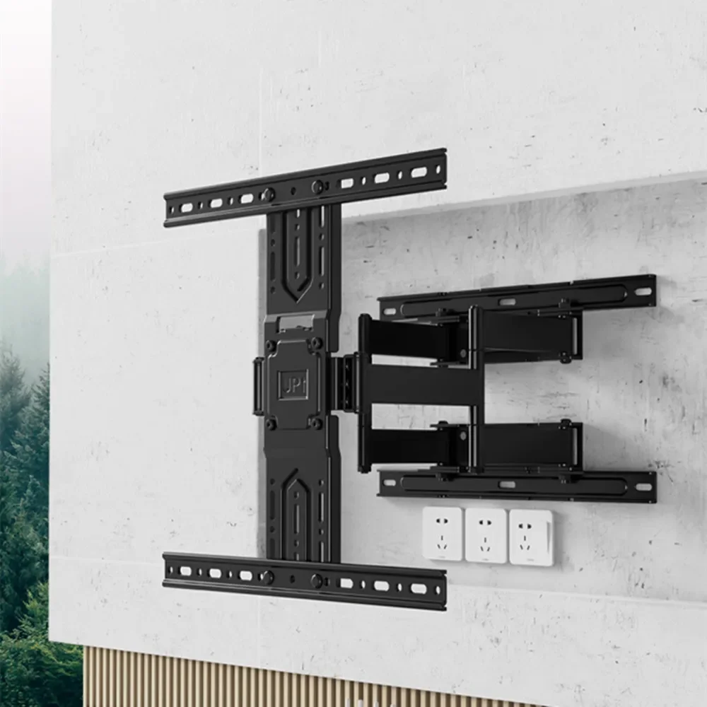 Soporte de pared para TV Full Motion para televisores planos/curvos de 32-65" - Brazo articulado telescópico con giro e inclinación, máximo VESA 400x400 mm - imagen 4