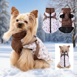 Chaqueta impermeable con arnés para perros pequeños Chihuahua