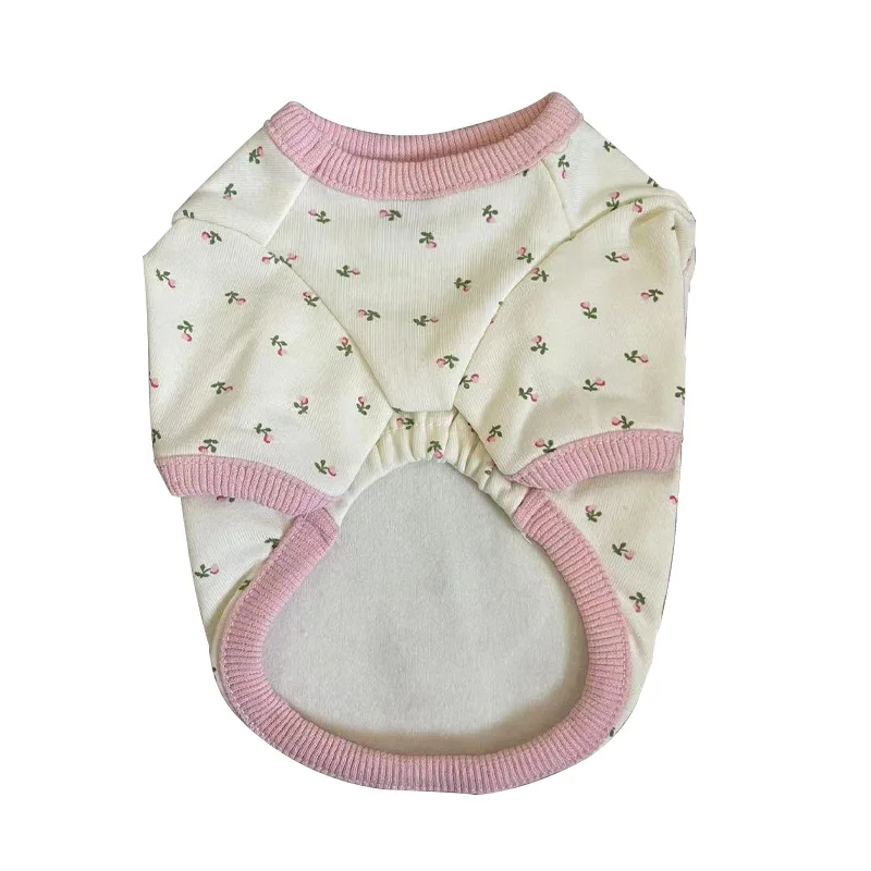 Sudadera con cuello redondo y estampado para perro, abrigo sencillo de dos pies para mascota, oso de peluche, camisa básica para perros pequeños, Otoño e Invierno - imagen 5