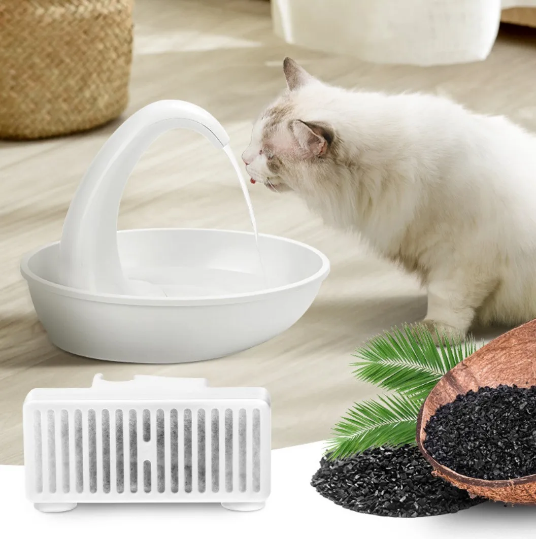 Paquete de 3/6 filtros de agua de repuesto en forma de T para fuentes Pioneer Pet Mini Vortex y Swan, purifica el agua