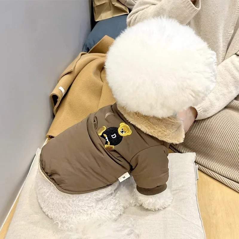 Chaquetas para perros, moda de invierno, abrigo impermeable para perros, ropa para cachorros, ropa para gatos, chaleco grueso cálido para mascotas, disfraz para Chihuahua Bichon Dachshund - imagen 4