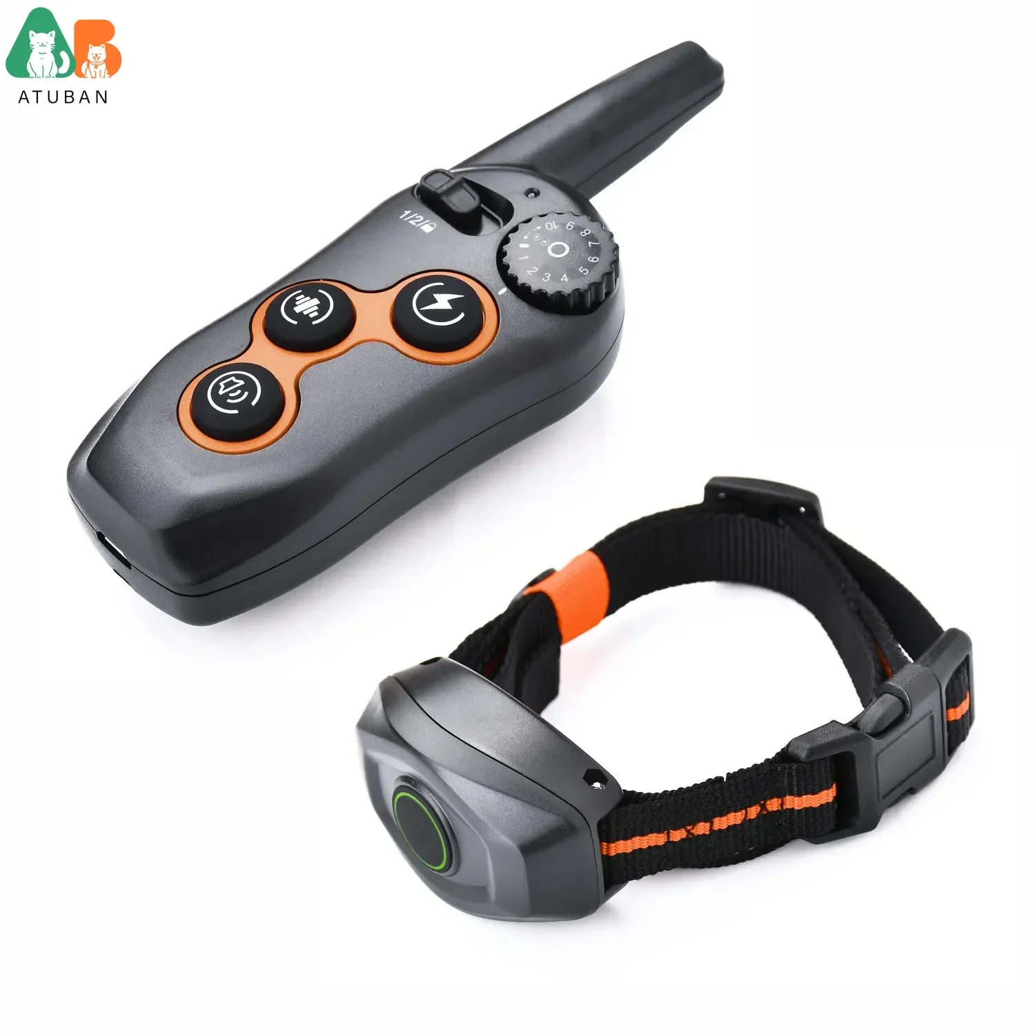 Collar de choque eléctrico recargable IPX7 Collar de entrenamiento para perros impermeable con control remoto, Collar de choque para perros grandes, medianos y pequeños - imagen 4