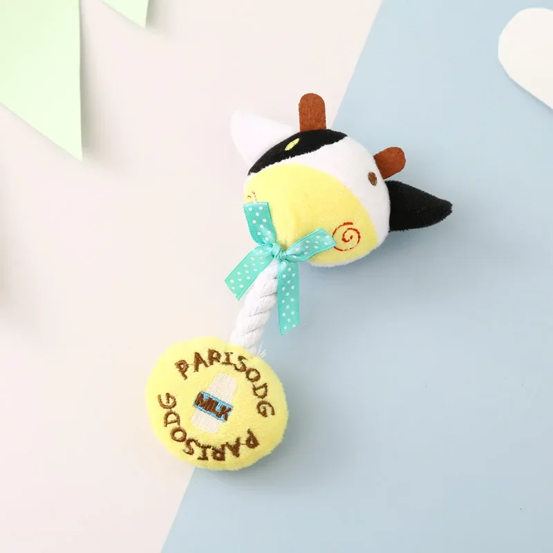 Juguete de peluche con voz para perro, animales, Rana, conejo, resistente a las mordeduras, herramienta Molar para mascotas - imagen 3