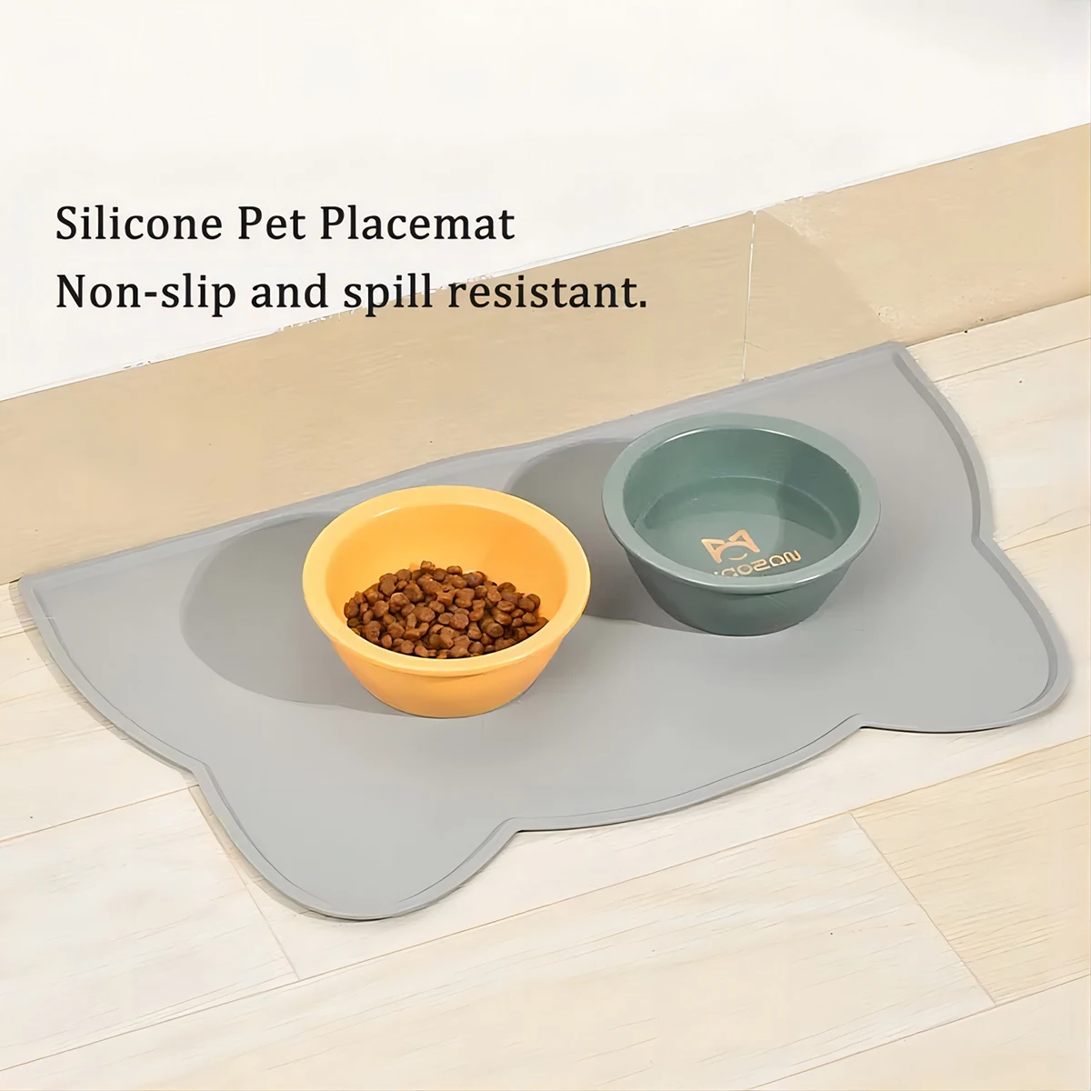 Cuenco de silicona para alimentación de mascotas, tapete para comida para perros y gatos, antiadherente, impermeable, almohadilla de alimentación para alimentos para mascotas, bandeja alimentadora para cachorros, cojín de agua - imagen 2