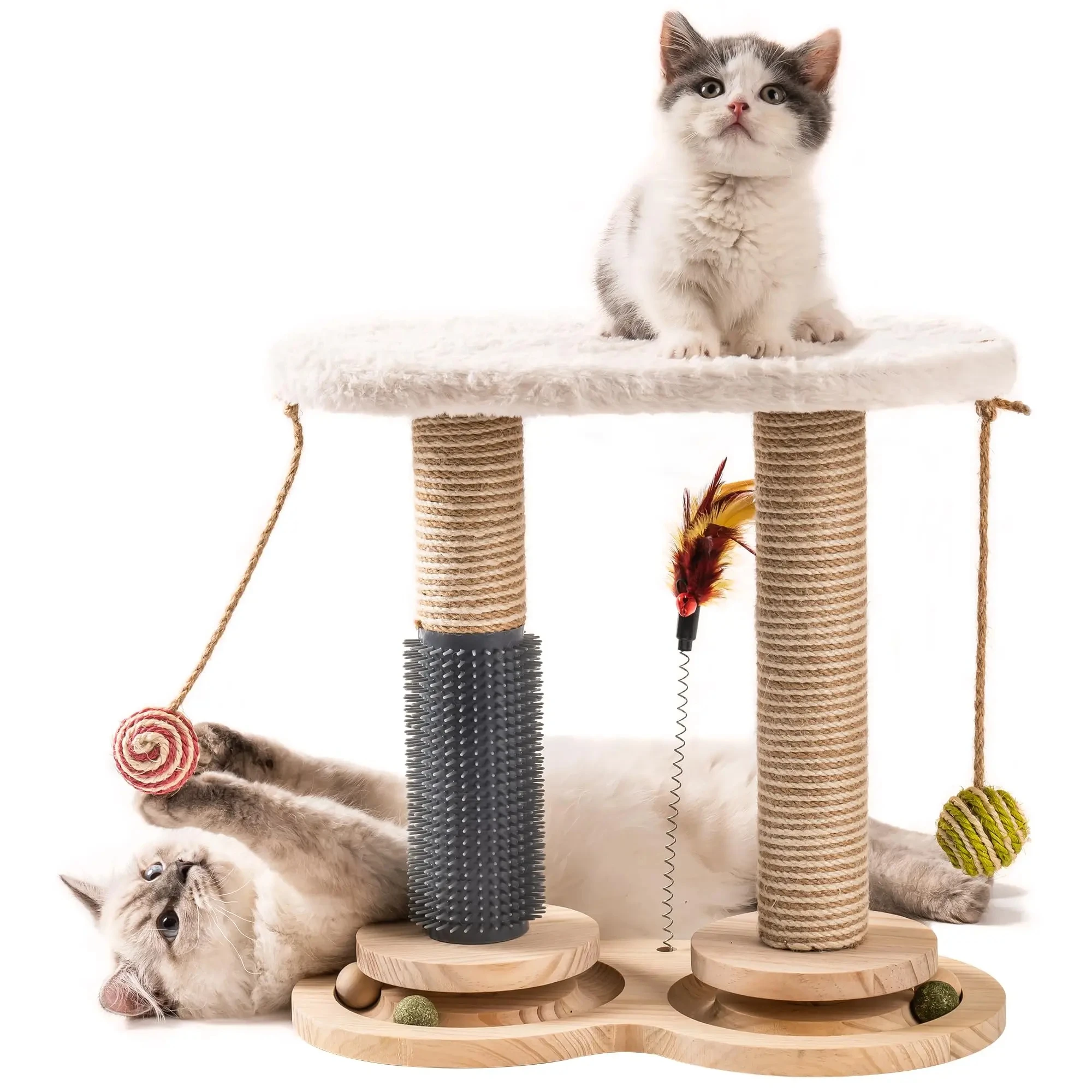 Poste de rascado con pegatina para gatos, masajeador para escalada, poste de repuesto, cuerda de Sisal, muebles para rascar - imagen 5