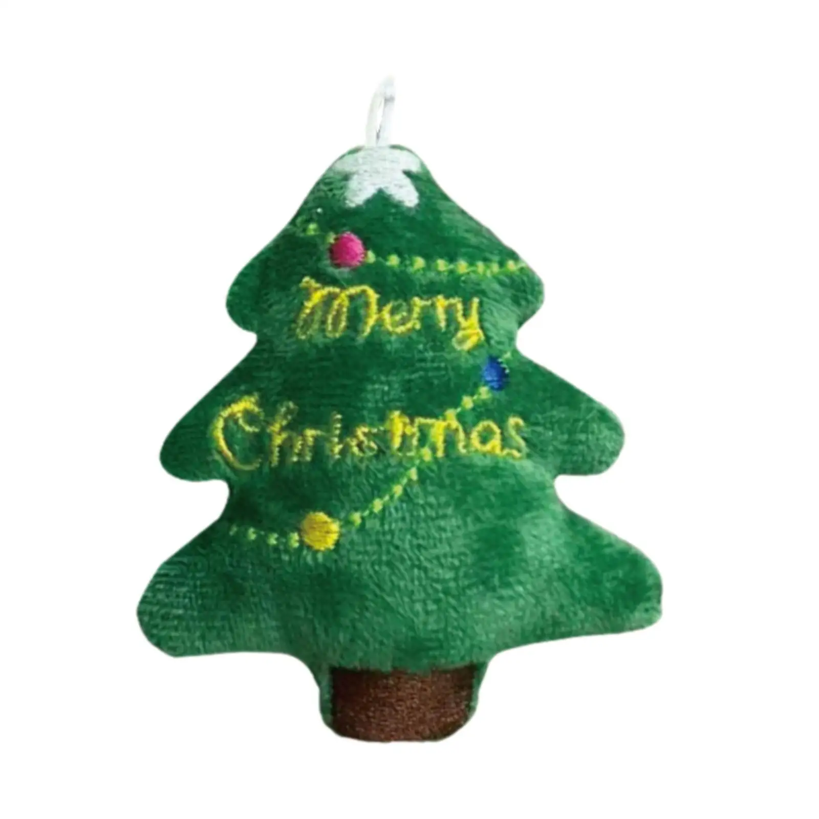 Stuffed Christmas Tree Plush Doll Mini Ornament Cute Hanging Decoration for Xmas Tree Holiday Home