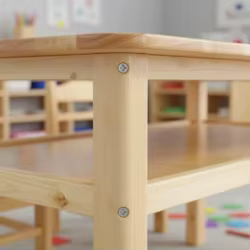 Juego de mesa sillas madera maciza para gatos y perros fácil limpiar