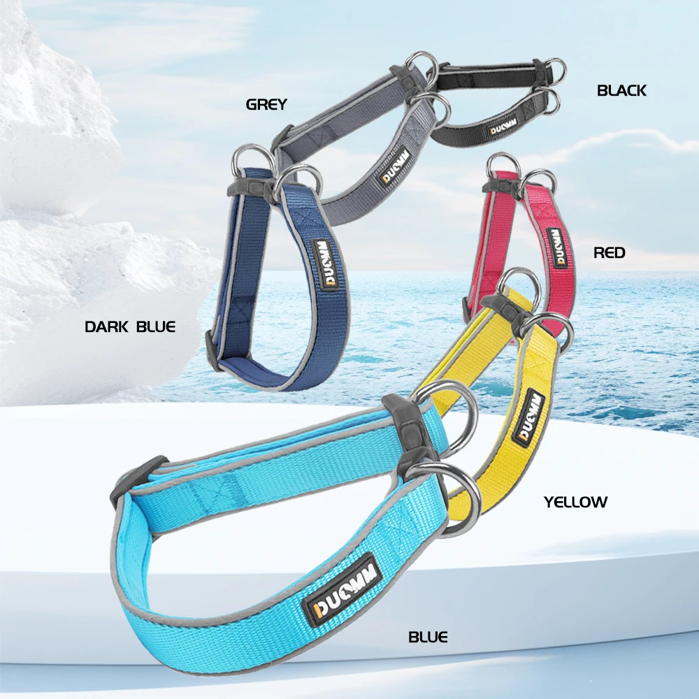 Collar de nailon reflectante para perros pequeños y medianos, cómodo collar ajustable para mascotas con hebilla de seguridad para caminar de noche - imagen 2