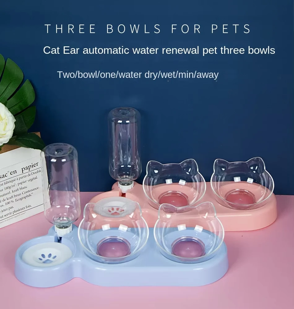 Suministros para mascotas, cuencos elevados para gatos y perros, comederos dobles duraderos para gatos y perros, suministros elevados para alimentación y beber para gatos - imagen 4
