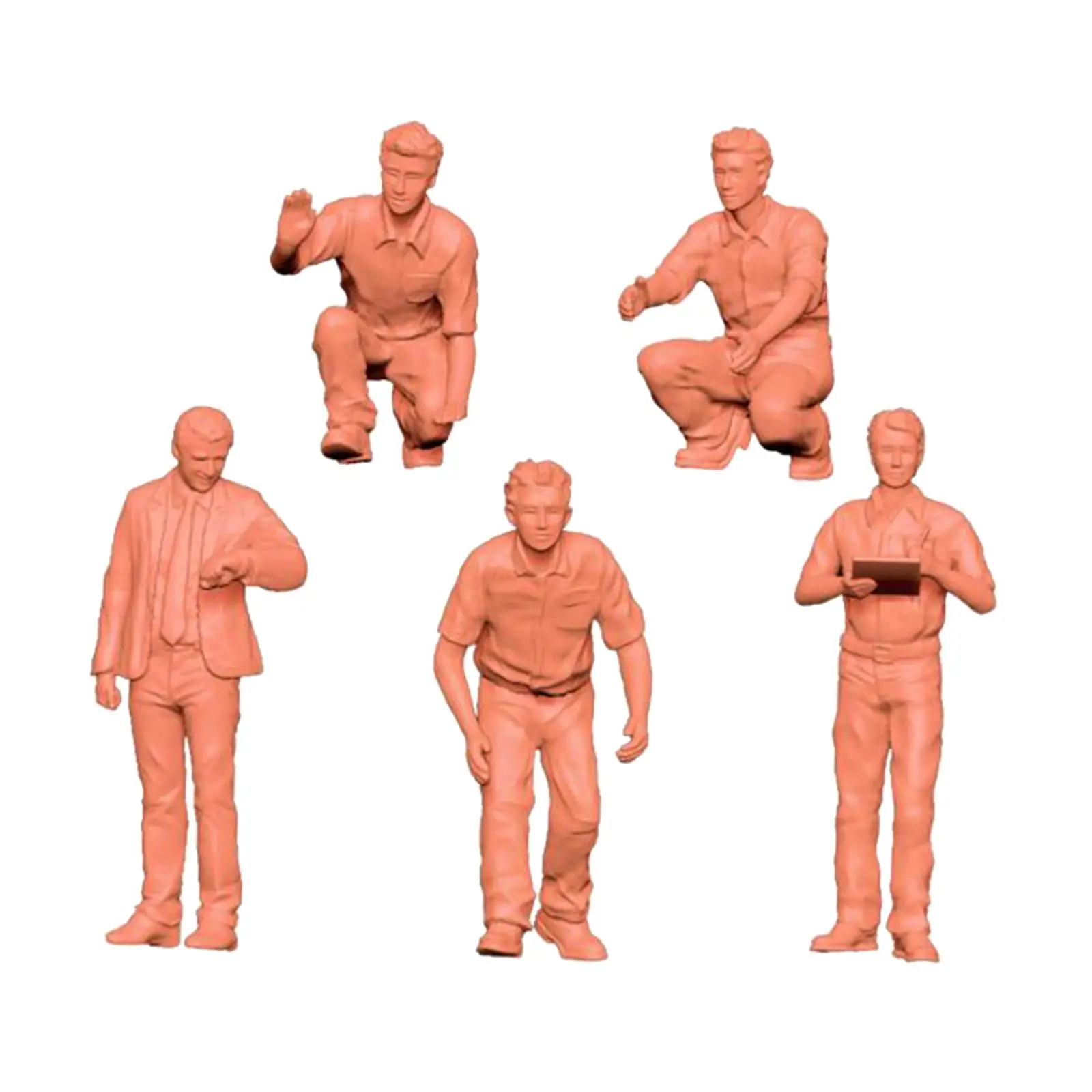 Figuras en miniatura a escala 5x 1:64, accesorios de diseño pequeño, decoración, proyectos de bricolaje, Dioramas, Mini figuritas de personas, decoración de micropaisaje - imagen 3