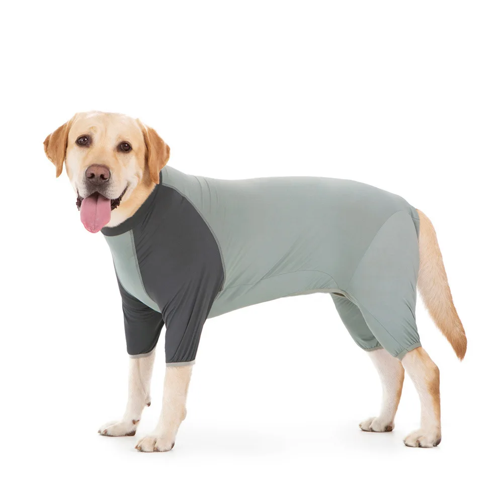 Pijamas de seda helada refrescante para perros, ropa suave y ligera para perros grandes, mono todo en uno para perros medianos y grandes, verano - imagen 2