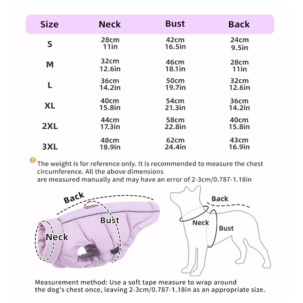 Chaleco grueso de invierno para perros, ropa para Teddy Bichon, Chaqueta de algodón reflectante para perros y gatos - imagen 2