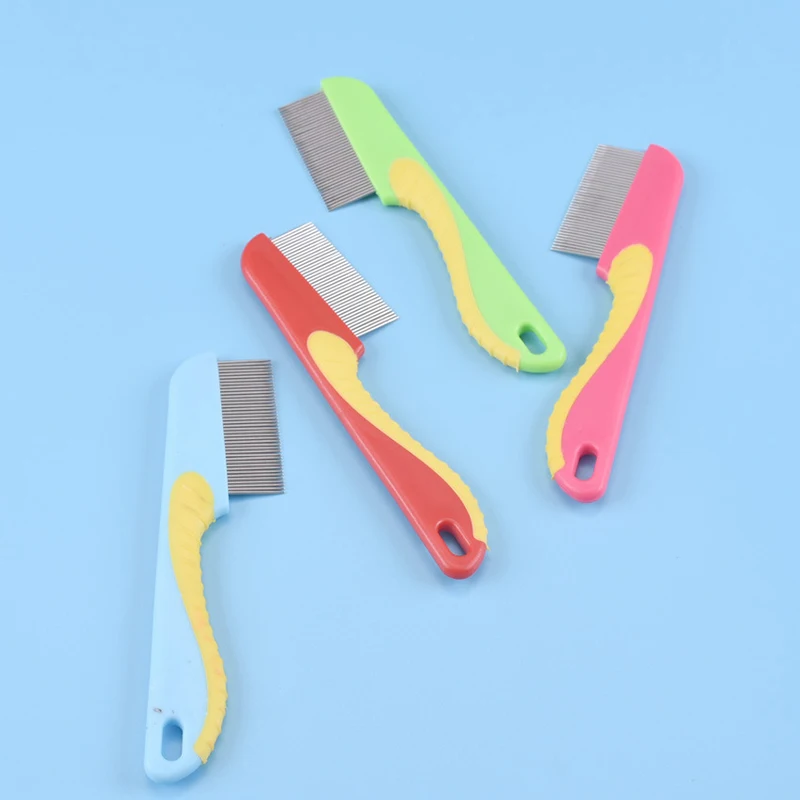 Peines de aseo para perros y gatos, peine de aguja larga y corta de acero inoxidable, nudo para mascotas - imagen 5