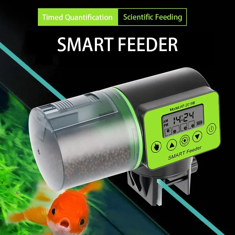 Alimentador automático para pecera, temporizador inteligente, dispensador de alimentos para acuario, herramienta eléctrica de alimentación de peces, alimentador de acuario - imagen 2