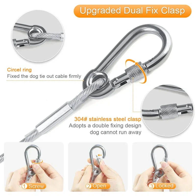 Correa extensible doble para perros - Cuerda entrenamiento exterior - imagen 5