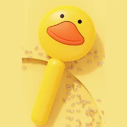 Peine de pelo largo con diseño de pato amarillo para perros y gatos, peine para depilación de mascotas, herramientas de aseo para mascotas, peine de aguja autolimpiante, suministros para mascotas