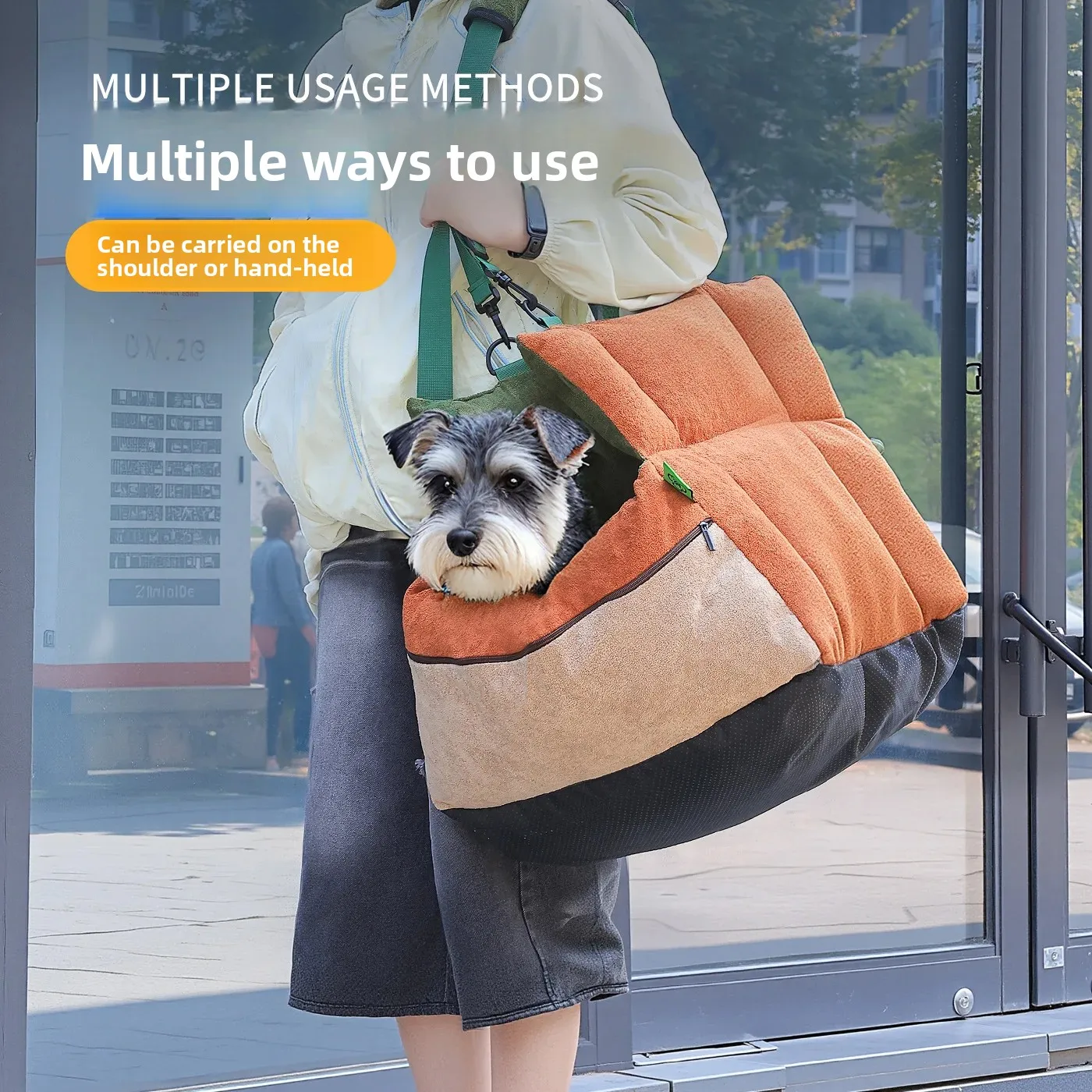 Transportín de coche de seguridad para gatos y perros pequeños - imagen 3