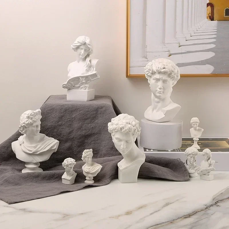 Mini estatua de figuras griegas, mitología, diosa, héroe, Venus, figura de busto, escultura, modelo de boceto, decoración de habitación - imagen 2