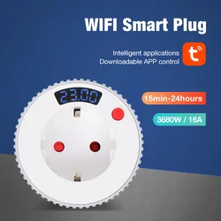 Enchufe inteligente WiFi con temporizador para gatos y perros