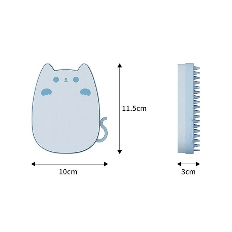 Peine de gato para ir al cabello flotante, pequeño monstruo, peines de gato para mascotas, artefacto peludo, peines de baño de silicona para mascotas - imagen 4